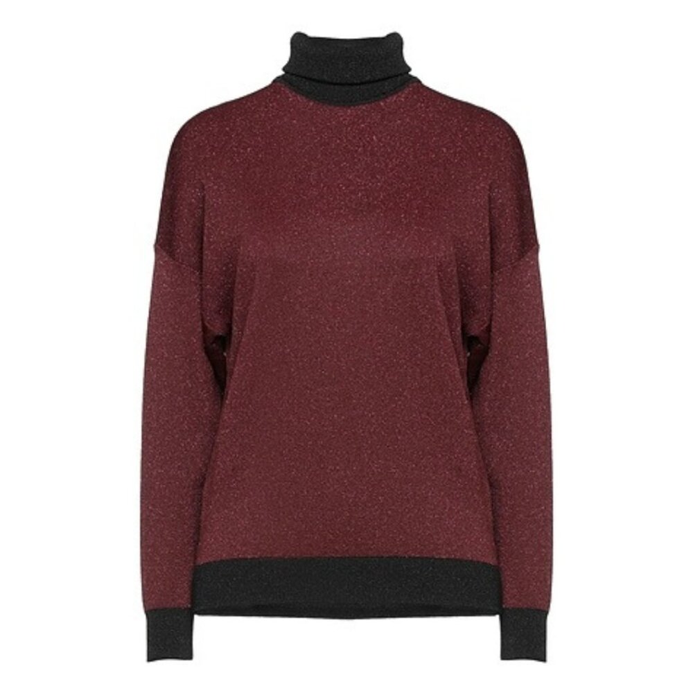 8PM Polo Sweaters Knitwear Turtleneck Burgundy Size XXS NWT